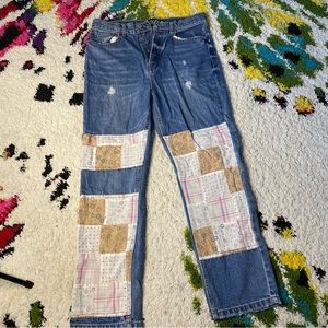 BDG - Urban Outfitters High Waisted Patchwork Jeans